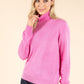 Polo Neck Silk Cashmere Blend Jumper
