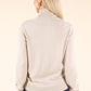 Polo Neck Silk Cashmere Blend Jumper