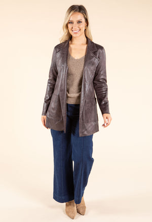 Faux Leather Jacket