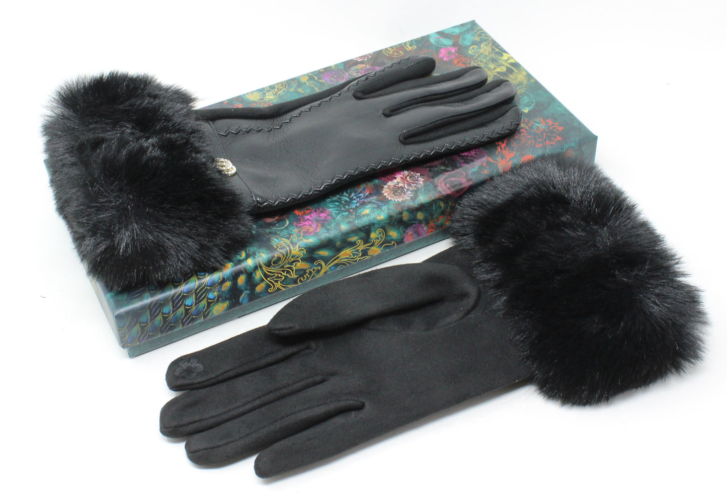 Faux Fur Cuff Gloves