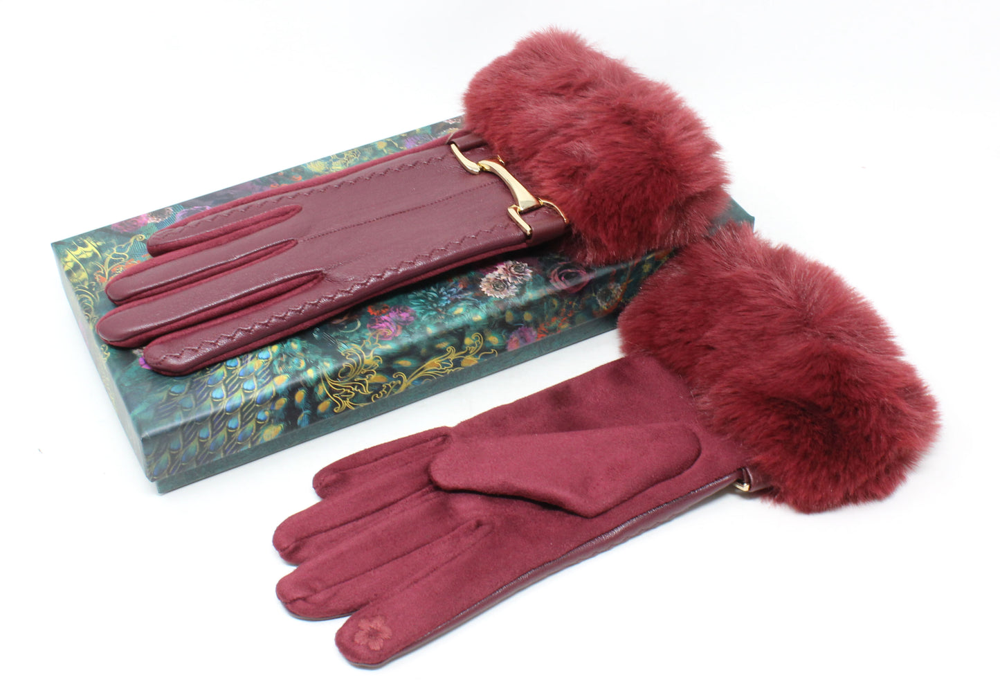 Faux Fur Cuff Gloves