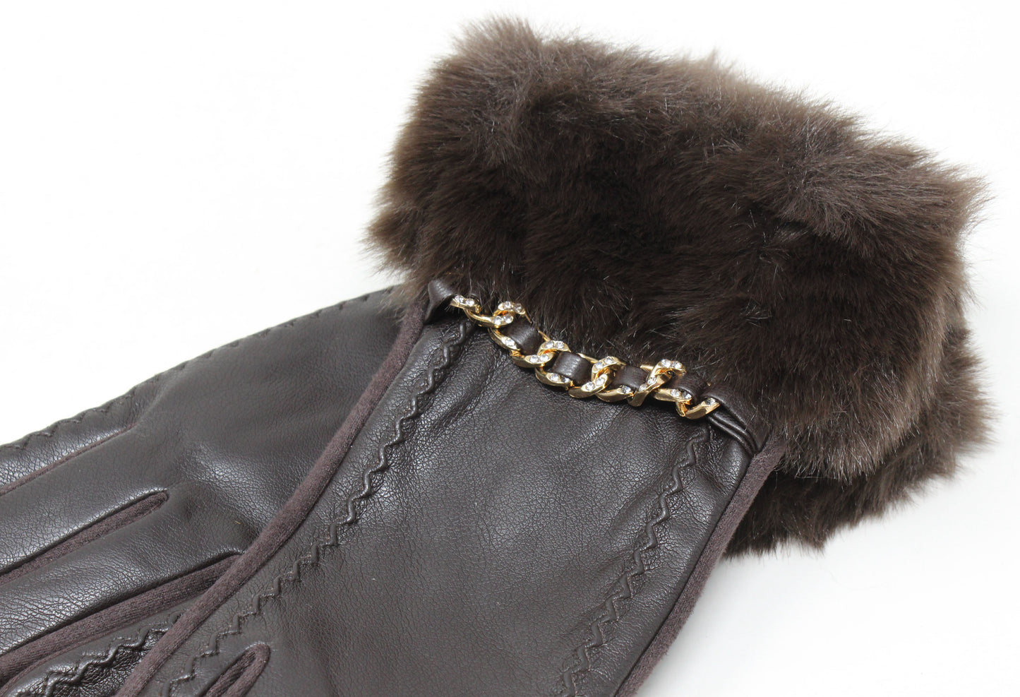 Faux Fur Cuff Gloves