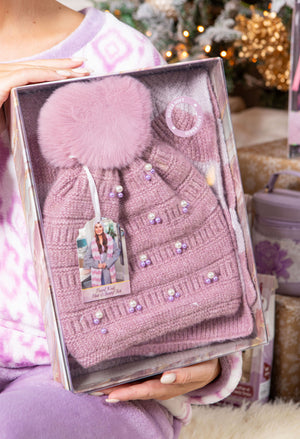 Pearl Hat and Scarf Giftset