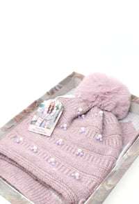 Pearl Hat and Scarf Giftset