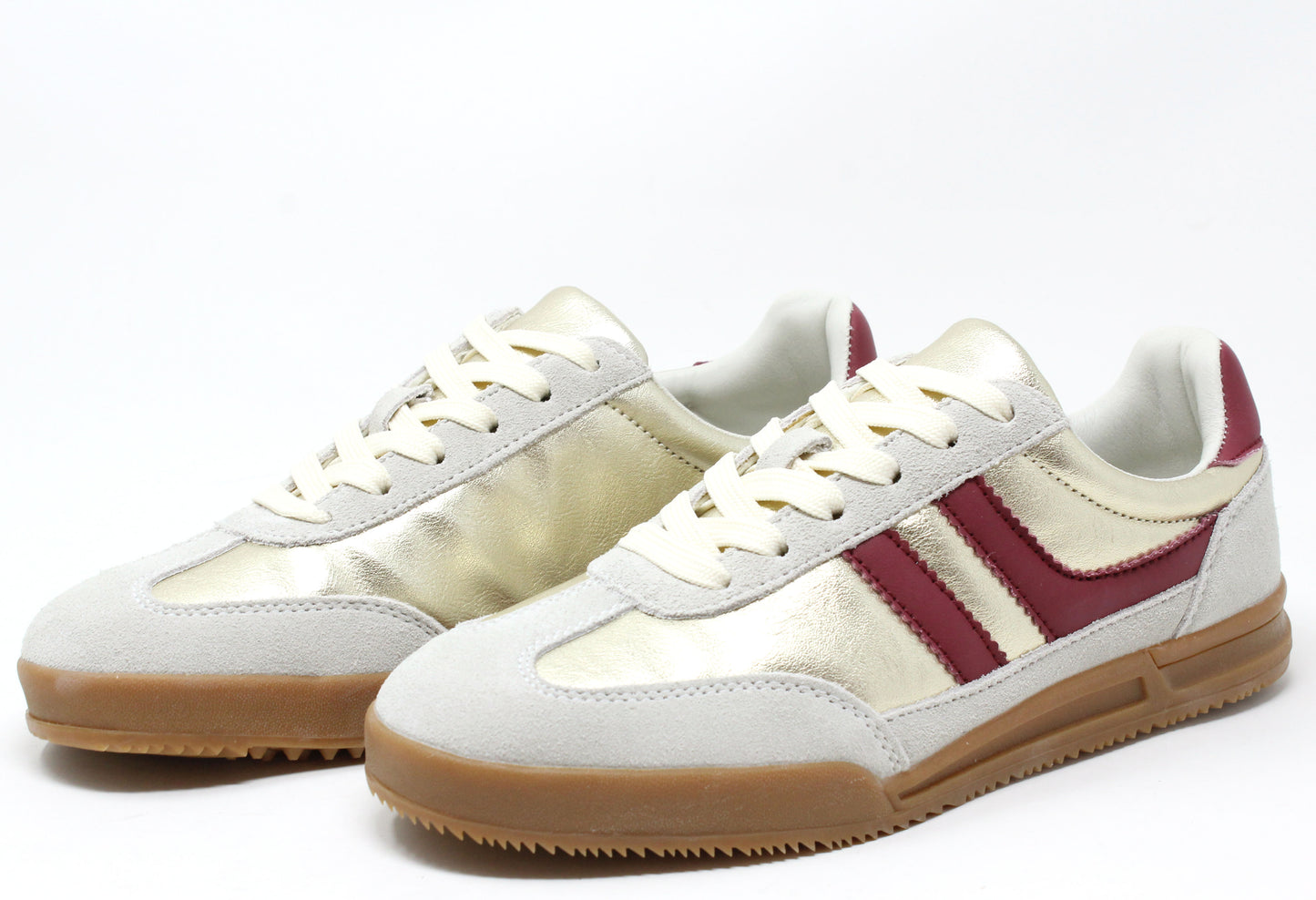 Metallic Stripe Trainer