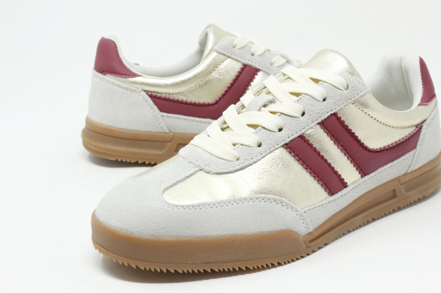 Metallic Stripe Trainer