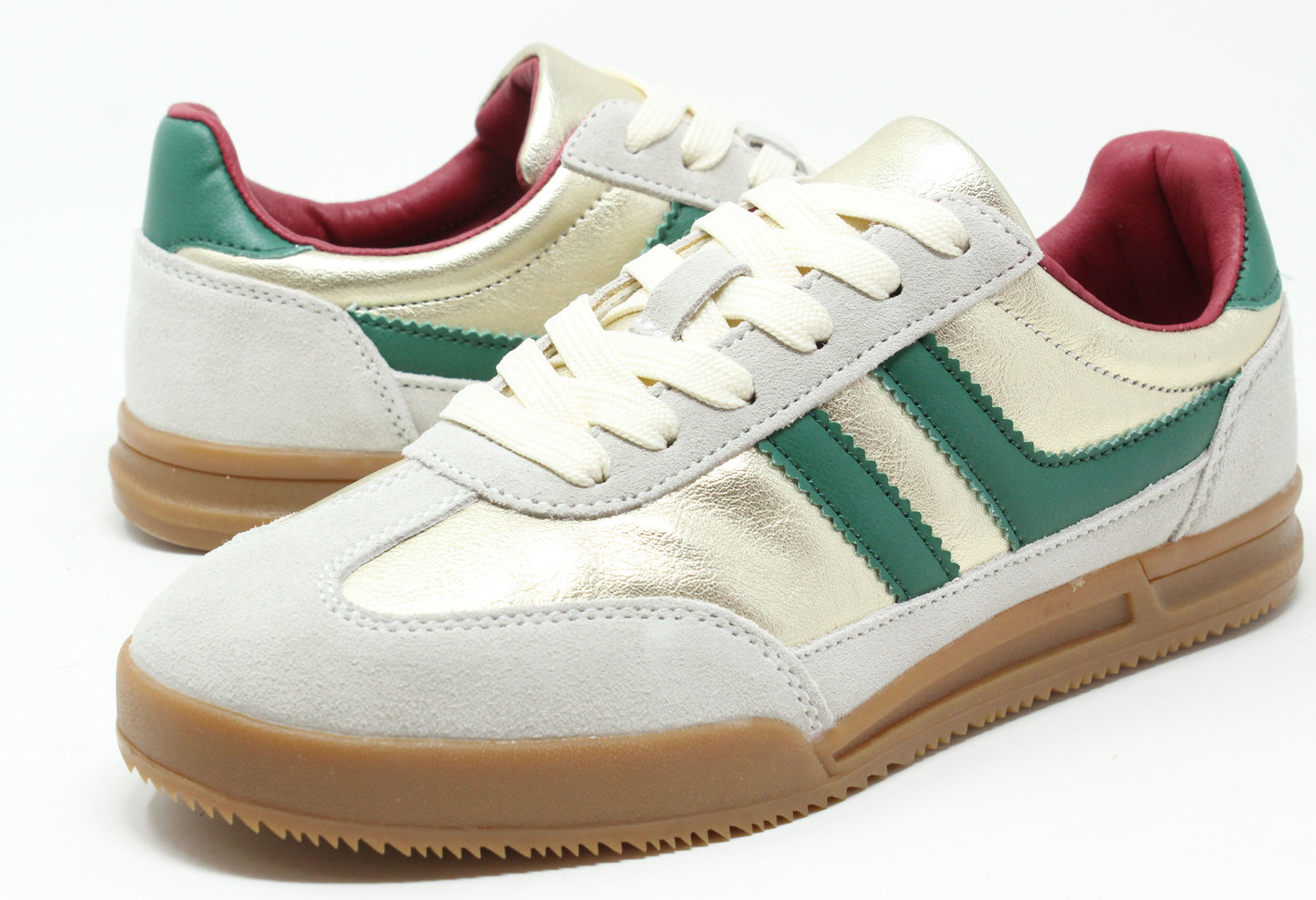 Metallic Stripe Trainer