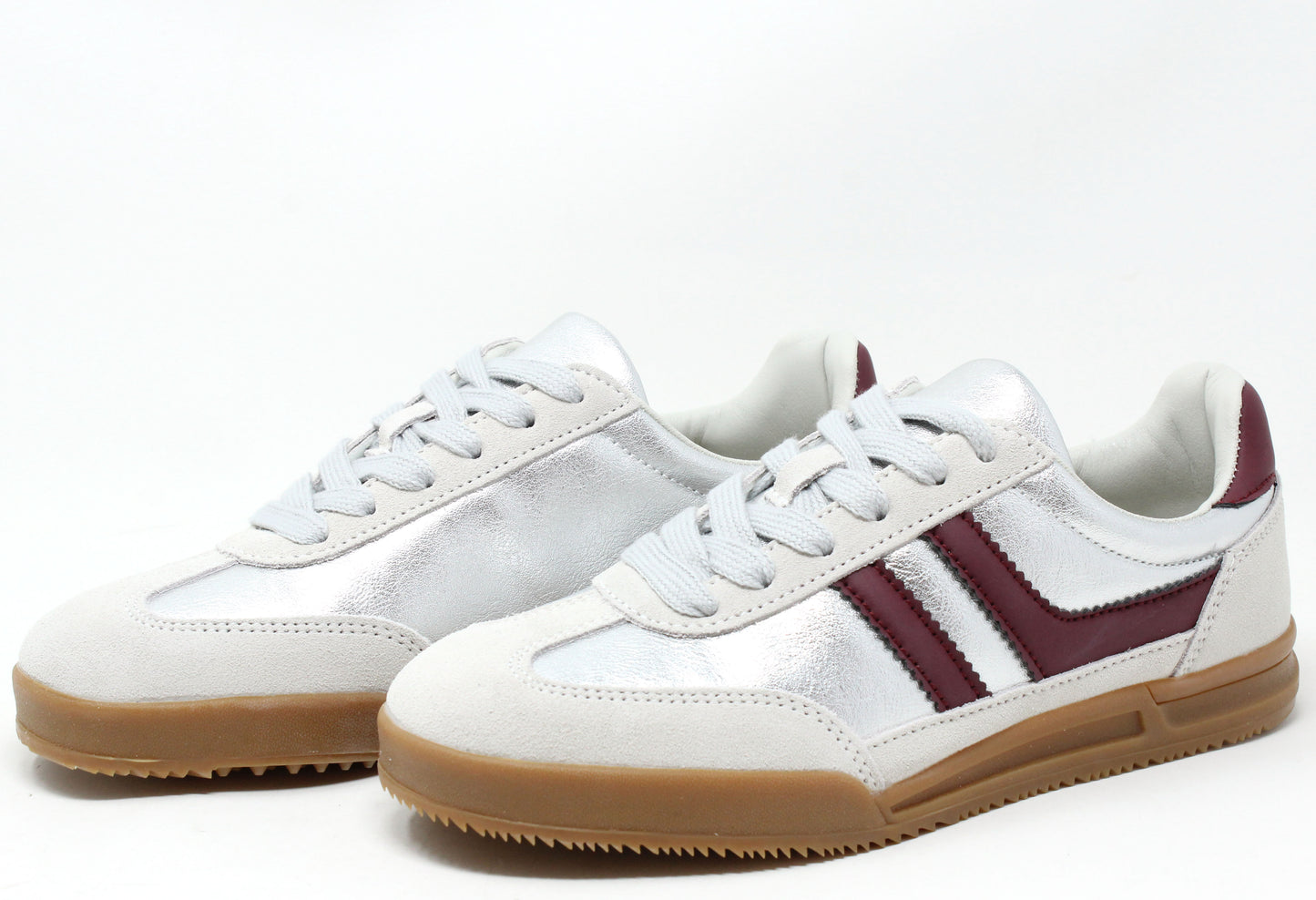 Metallic Stripe Trainer