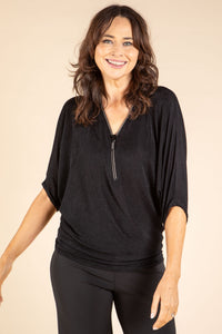 Royale Half-Zip Blouse