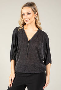 Royale Half-Zip Blouse