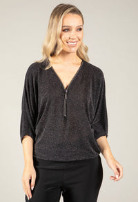 Royale Half-Zip Blouse