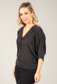 Royale Half-Zip Blouse