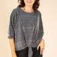 Metallic Knit Blouse