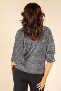 Metallic Knit Blouse