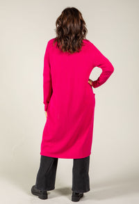 Fine Knit Longline Cardigan