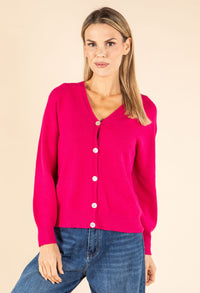 V-Neck Knit Cardigan