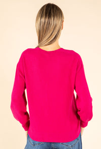 V-Neck Knit Cardigan