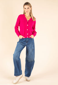 V-Neck Knit Cardigan