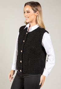 Boucle Wool-Alpaca Blend Waistcoat