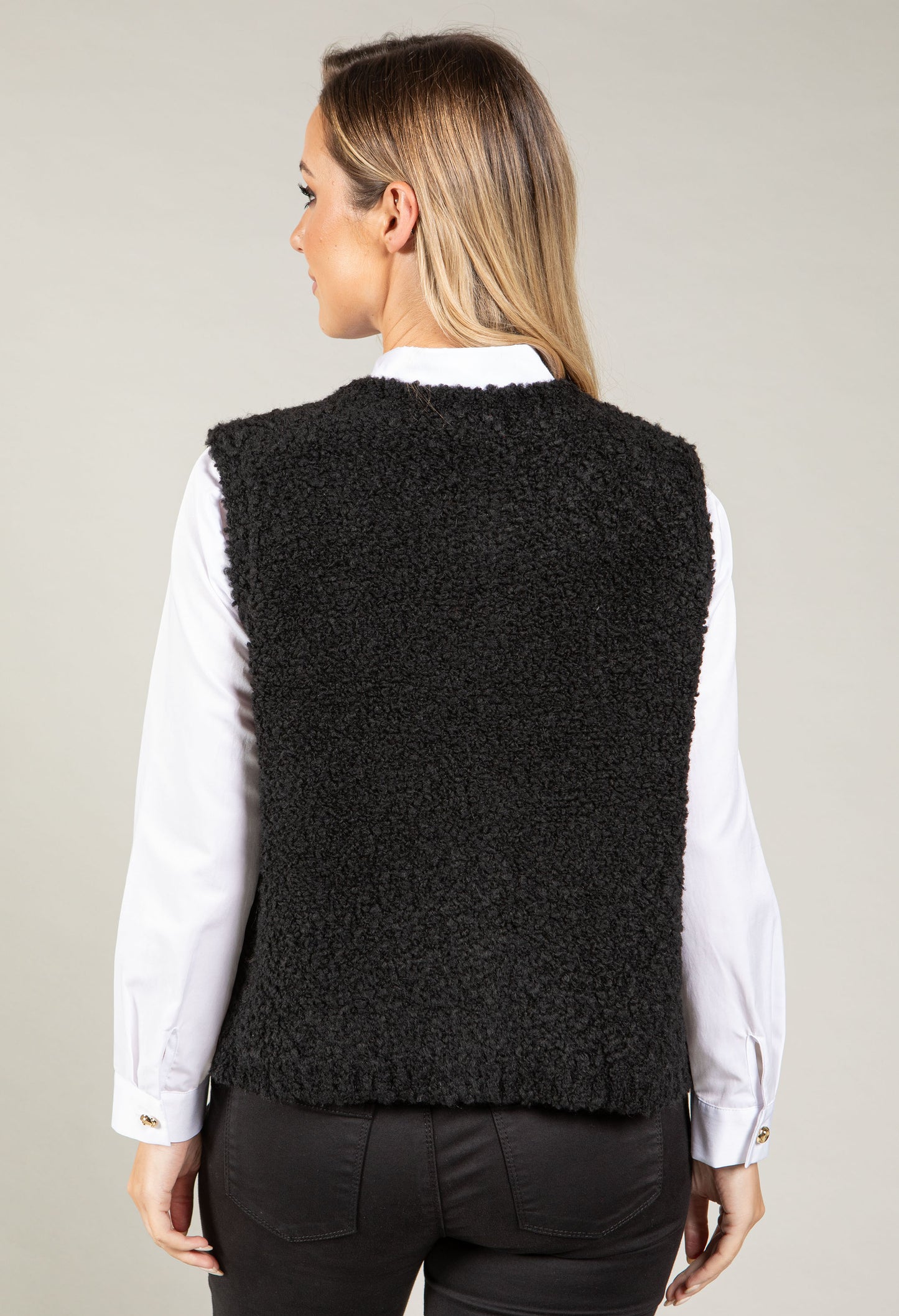 Boucle Wool-Alpaca Blend Waistcoat