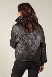 Quilted Button Detail Jacket