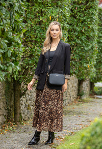 Leopard Open Blazer