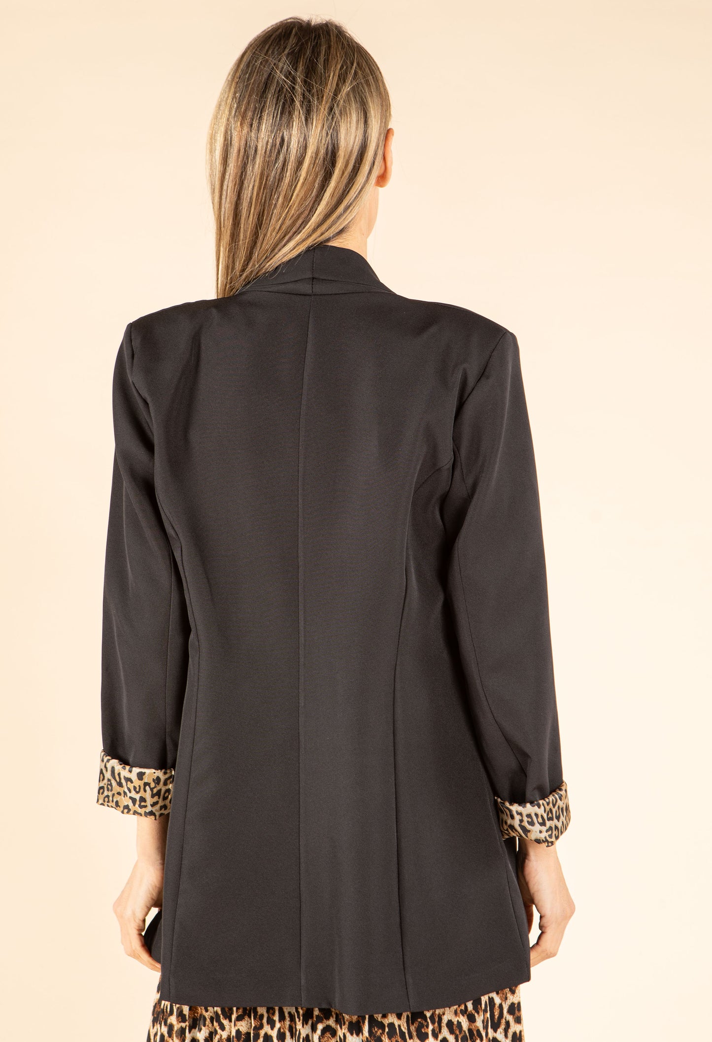 Leopard Open Blazer