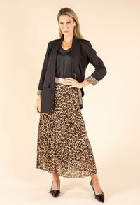 Leopard Open Blazer