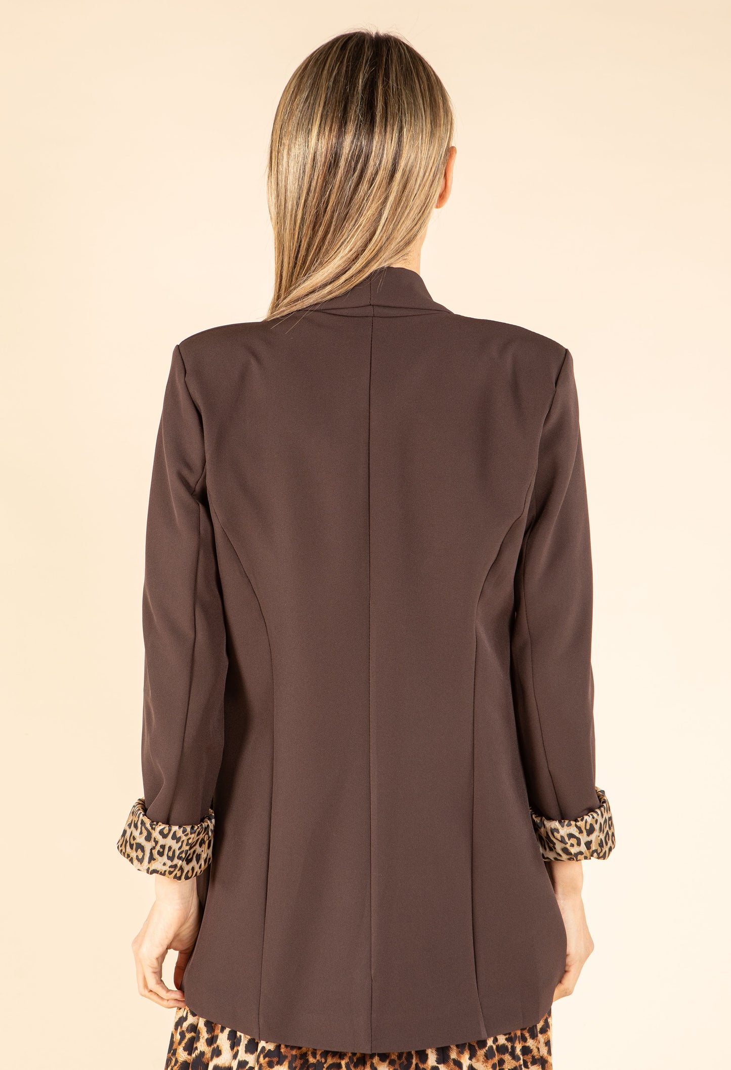 Leopard Open Blazer