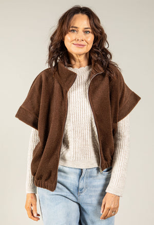 Soft Touch Zip-Up Gilet