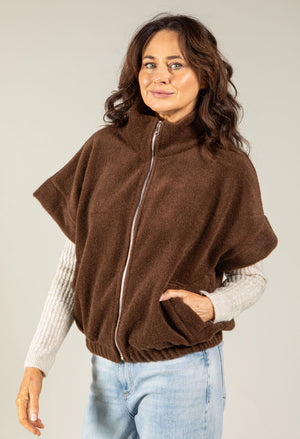 Soft Touch Zip-Up Gilet