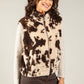 Cow Print Fleece Gilet