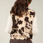 Cow Print Fleece Gilet