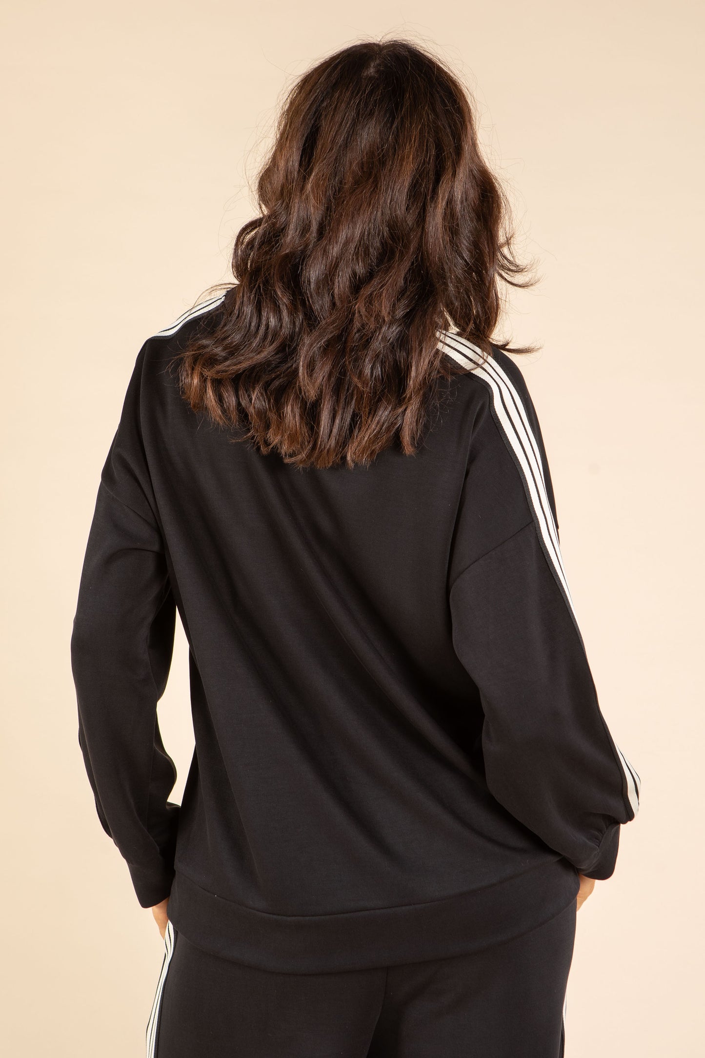 Stripe Detail Long Sleeve Top