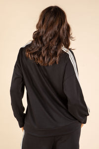 Stripe Detail Long Sleeve Top