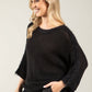Ribbed Wool-Blend Knit Jumper with Fluffy Trim