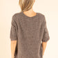 Fluffy Knit Short Sleeve Sweater