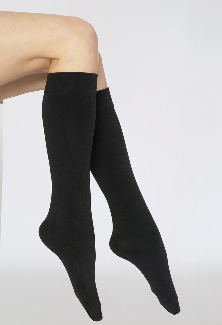 Thermal Knee High Socks In 200 Denier