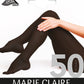 Marie Claire soft opaque tights with 50 denier label on a white background