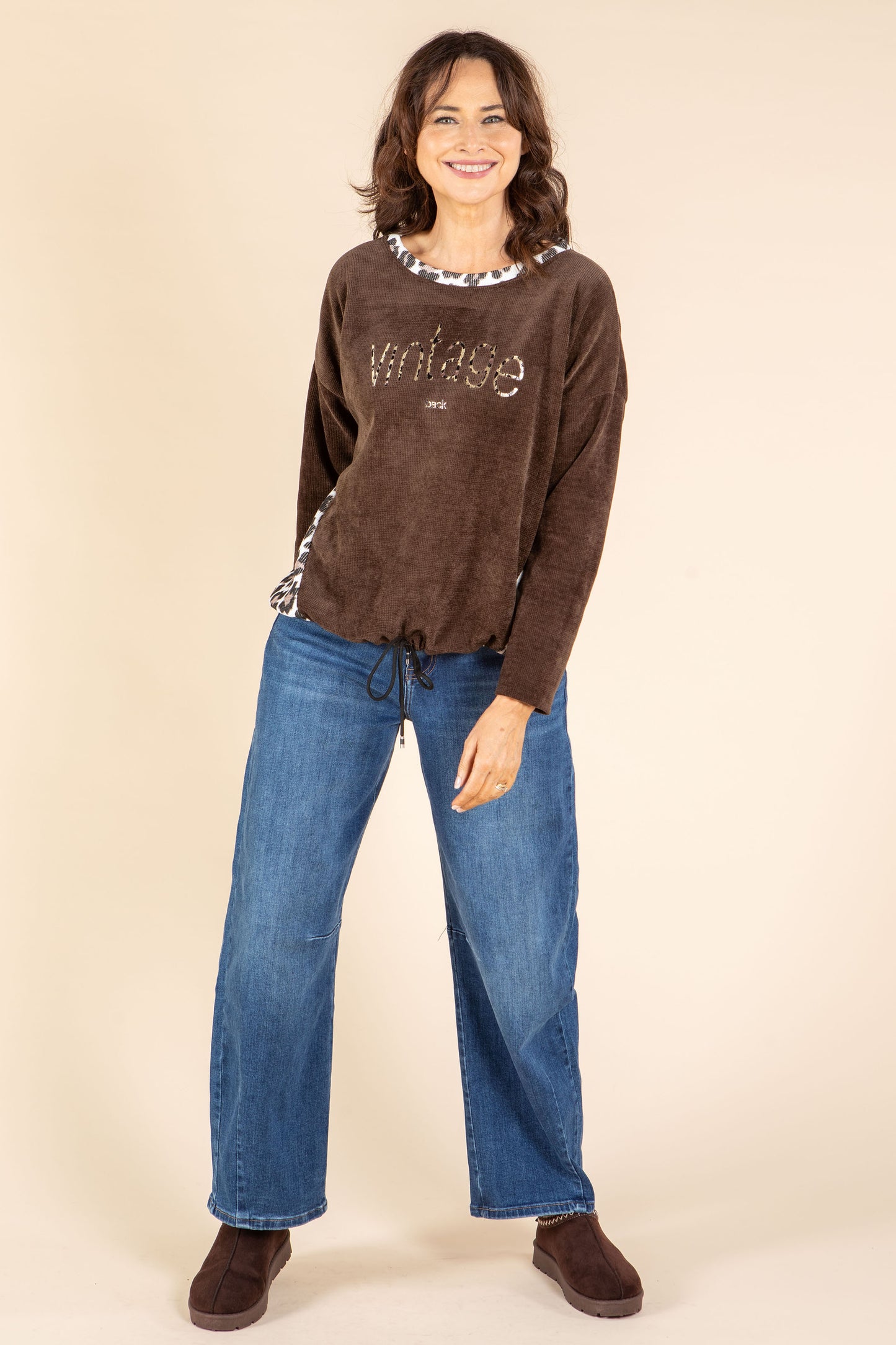 Vintage Soft Touch Longline Jumper