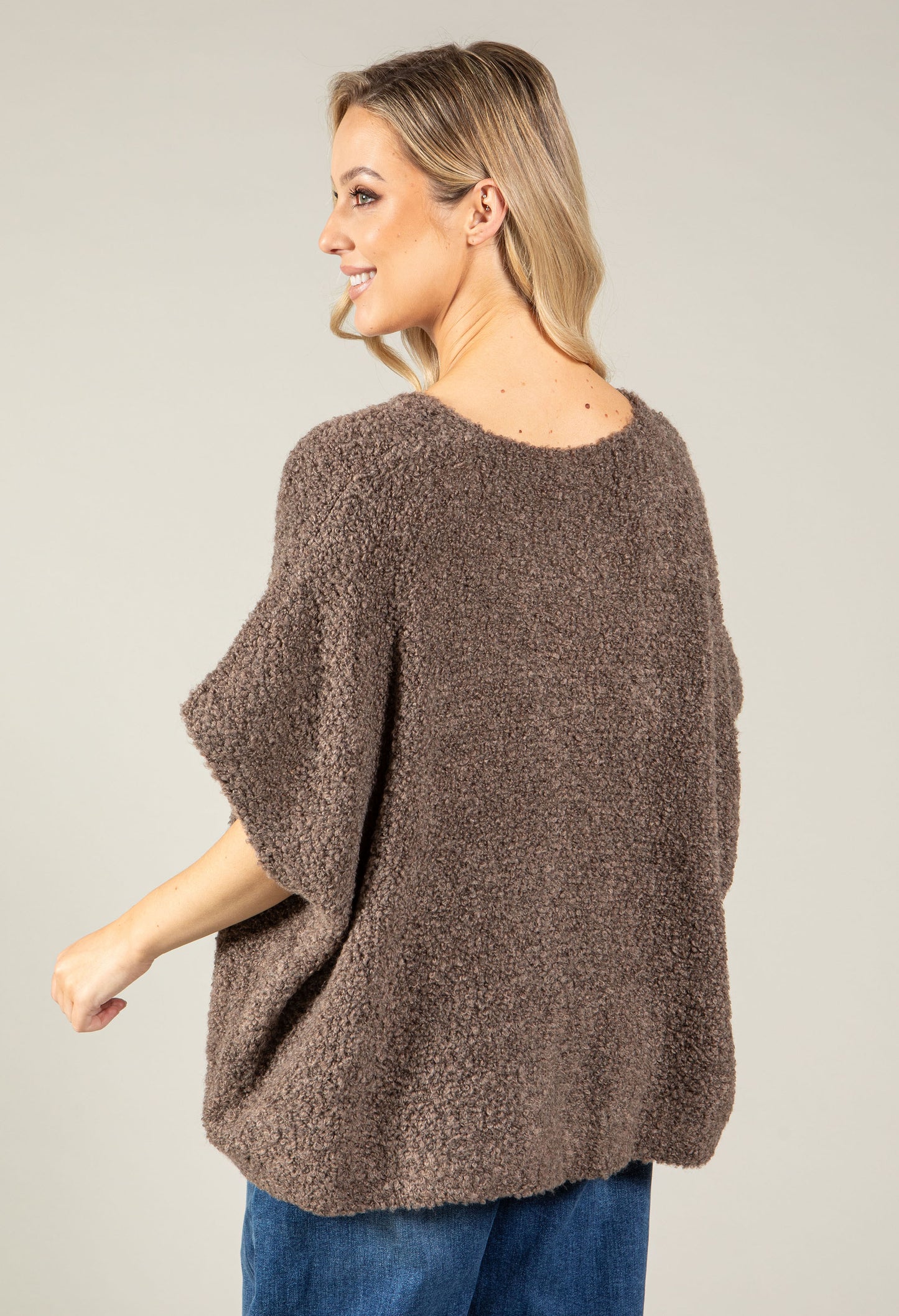 Soft Boucle V-Neck Cardigan