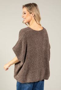 Soft Boucle V-Neck Cardigan