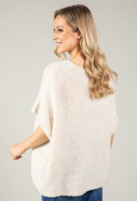 Soft Boucle V-Neck Cardigan