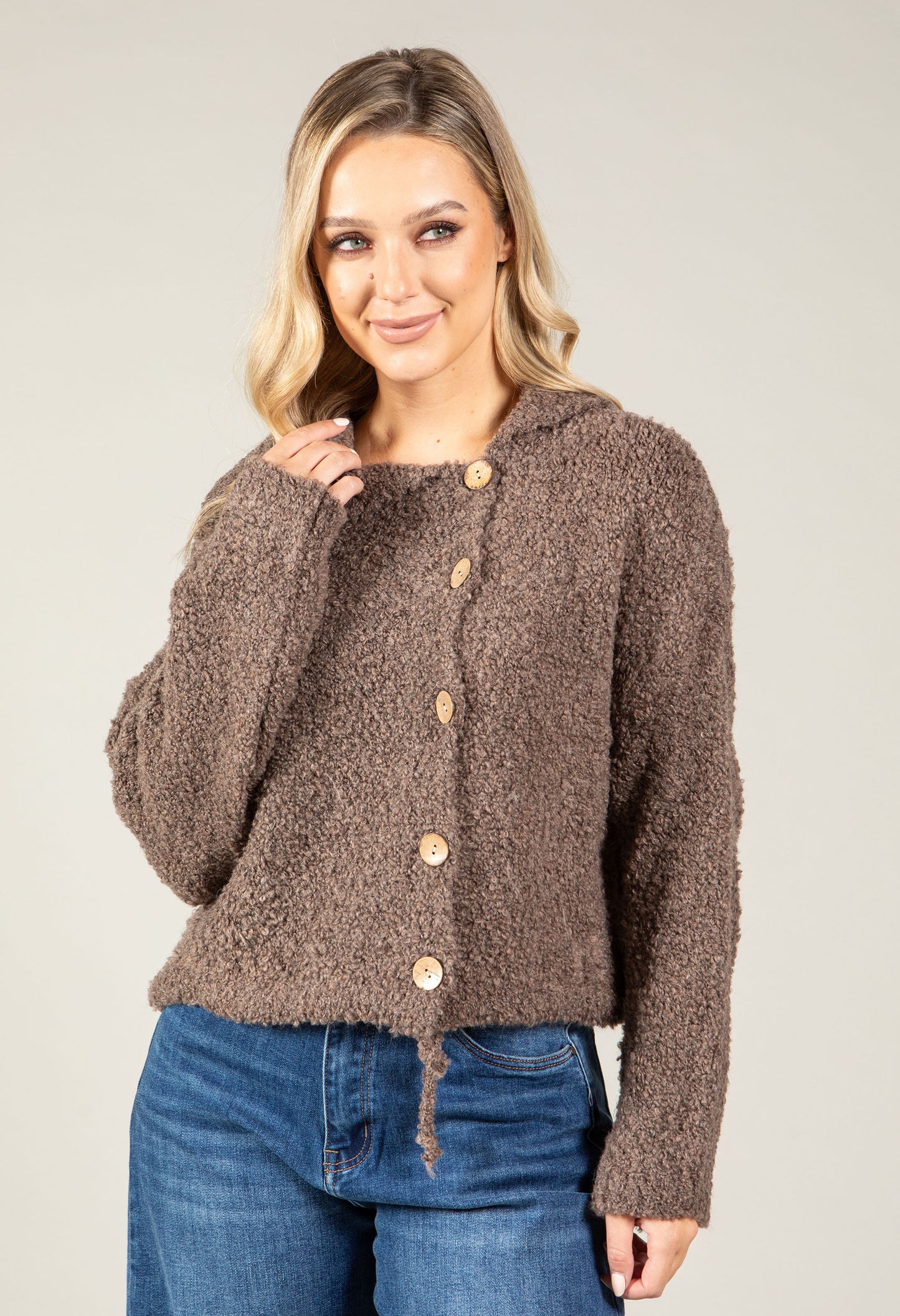 Collared Knit Cardigan