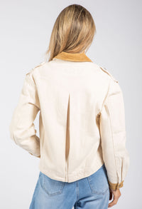 Corduroy Contrast Denim Jacket