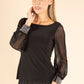 Diamante Trim Blouse