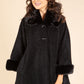 Faux Fur Trim Coat