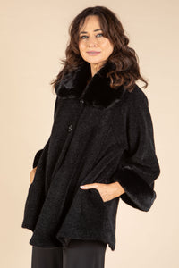 Faux Fur Trim Coat