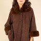 Faux Fur Trim Coat