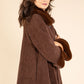 Faux Fur Trim Coat